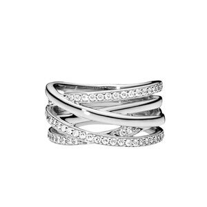 Zircon Lines Ring 925 sterling silver